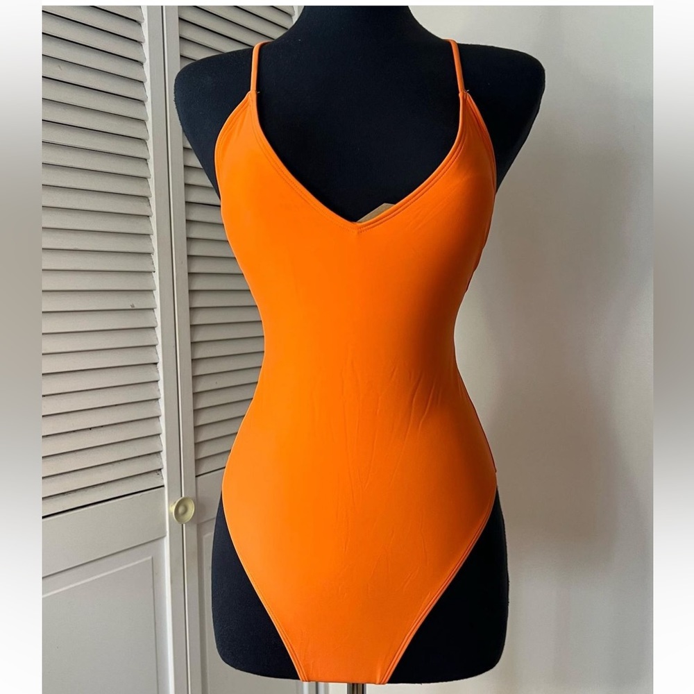 Orange One Piece BathingSuit